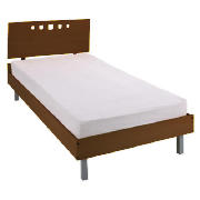 Unbranded Chino Single Bed Frame, Walnut Effect Finish