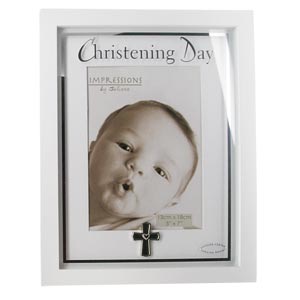 Unbranded Christening Day 5 x7 Portrait White Photo Frame