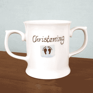 Unbranded Christening Loving Cup - Blue
