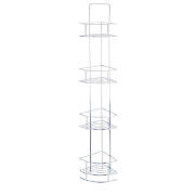 Free standing Chrome 4 Tier Corner Caddy would be a great addition to any bathroom.
