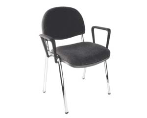Unbranded Chrome conference armchair