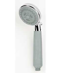 Chrome.ABS plastics.4 shower settings.Saturating spray.Relaxing bubbles and pulsating massage plus c