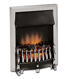 Chrome Electric Fire with Remote Control