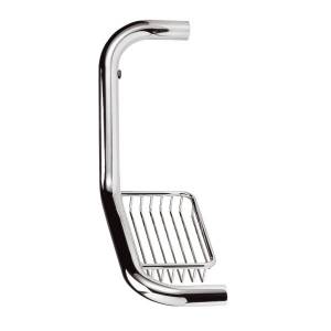 Unbranded Chrome Grab Bar With Soap Basket