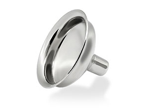 Unbranded Chrome Plated Flask Funnel 013199