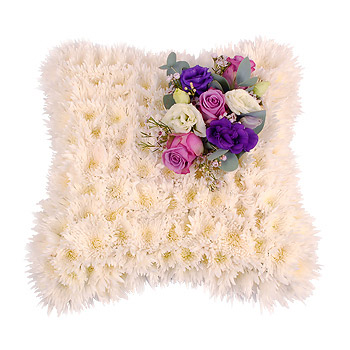 Unbranded Chrysanthemum Cushion Funeral Tribute