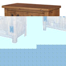 Chunky Plank Pine 2 door 1 drawer sideboard