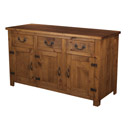 Chunky Plank Pine 3 door 3 drawer sideboard