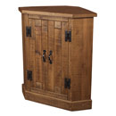 Chunky Plank pine low corner cabinet furniture