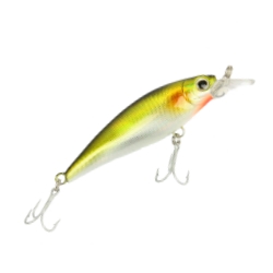 Floating bait - dives below the surface between 2 and 6 feet with a slow  wide  wobbling action. 6 i