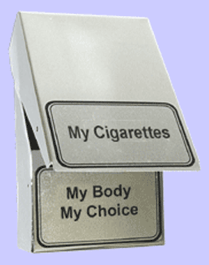 Unbranded Cigarette Case With Stickers