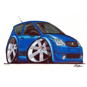 Citroen C2 - Blue Kids T-shirt