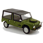 Norev has announced a 1/18 scale replica of the 1979 Citroen Mehari 4x4 finished in green.