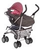 Unbranded City Link 4 wheel stoller with Infant Car Seat : - Black/Grey