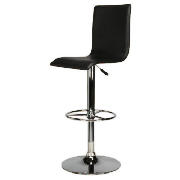 Unbranded Clapham High Back Barstool, Black