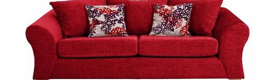 Unbranded Clara Large Sofa - Red