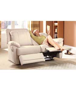 Claremont Ivory 2 Seater Recliner Sofa