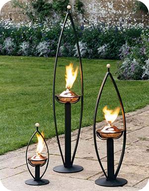 made from steel with a decorative copper oil well