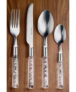 Unbranded Clear 16 Piece Bubble Cutlery Set