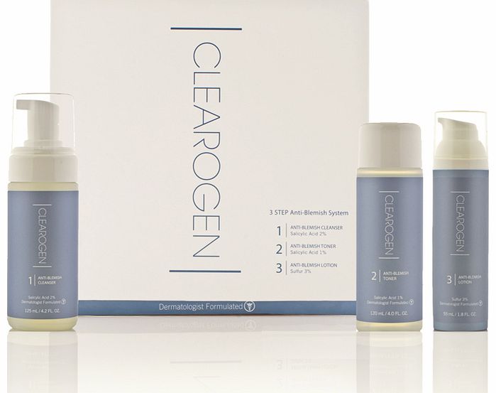 Unbranded Clearogen 3 Step Anti-Blemish Treatment