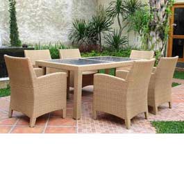 Unbranded Cleo Rectangular Dining Table 184cm - Golden Teak