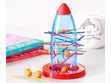 This fun Clock Watchers Desktop Rocket Ball Drop makes a great little something for those who are sooooo bored and need something to pass their time! This fabulous game which is based on the retro original Ker plunk will keep them occupied for as lo