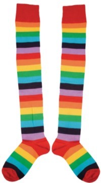 Unbranded Clown Socks Multicolour Stripe