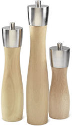 Cole and Mason Nile 240 mm Pepper Mill  Body made from selected beech sourced from sustainable fores