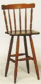 Colonial bar stool - pair - Light Oak