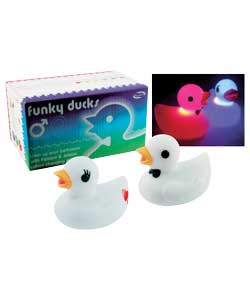 Unbranded Colour Changing Pair of Floating Ducks