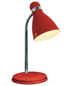 Unbranded Colour Match Desk Lamp - Poppy Red