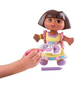 Only at Argos.Colour Me Pretty Dora has a soft body. Dressed in a pretty springtime themed dress, he
