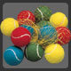 Coloured Tennis Balls