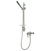 Minimalist shower valve pressure balanced to maintain constant water temperature