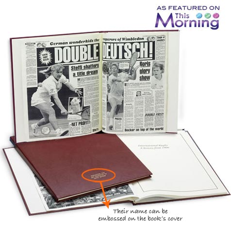 Unbranded Commemorative Book and#8211; Tennis Edition - Personalised for you!