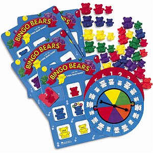 Bingo with lovable compare bears for early maths. - Every time kids play it"s a different game!