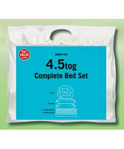 Unbranded Complete Single Bed Set 4.5 Tog
