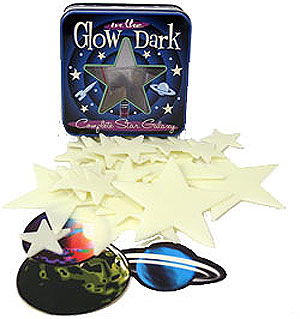 These fantastic Glow- In- The- Dark Stars and shapes will transform an area into a galaxy or solar s
