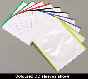 CD Envelopes Paper sleeves with window for easy id