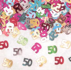 Confetti - Numeral 50 - multi - 14g