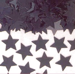 Confetti - Stars - Black metallic - 14g