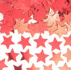 Confetti - Stars - Red metallic - 14g