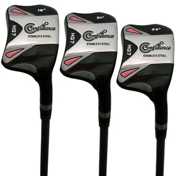 BRAND NEWConfidence HQ7  Square hybrid rescue woods - inc free headcover in matching pink colourThe 