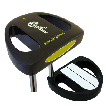 Confidence White Lightning I Putter       For golfers who struggle to aim and align       This putte