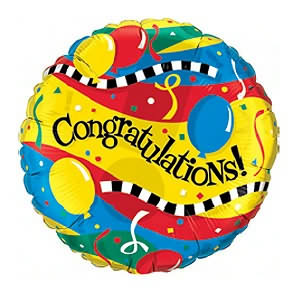 Congratulations! 18 Foil Balloon In a Box