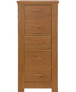 Unbranded Constable 4   1 Drawer Chest - Oak