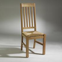 Unbranded Contemporary Oak Chairs (Rush seats) x2
