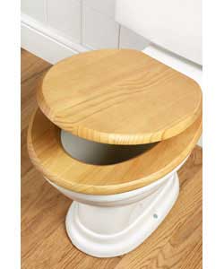 Unbranded Contemporary Pine Toilet Seat