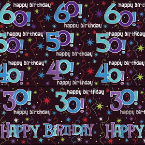 Continuous Birthday Banner (Happy Birthday 40)