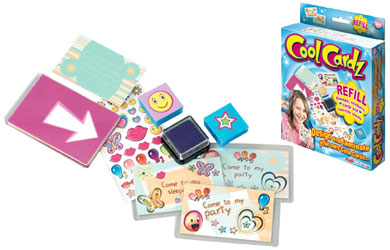Laminate with no mess or heat! Create lots more cardz with the Cool Cardz Refill Pack!